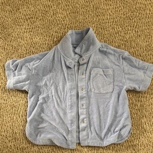 Athleta Girl Terry Cloth Top XS/6